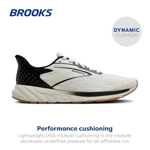 Brooks Men’s Anthem 7 Neutral Running Shoe - White/Black/Tan - 11.5 Medium