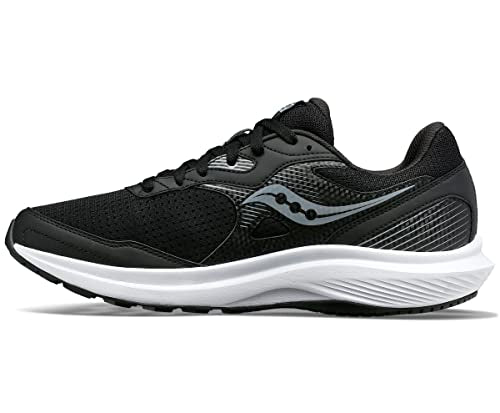 Saucony Men's Cohesion 16 Sneaker, Black/White, 13