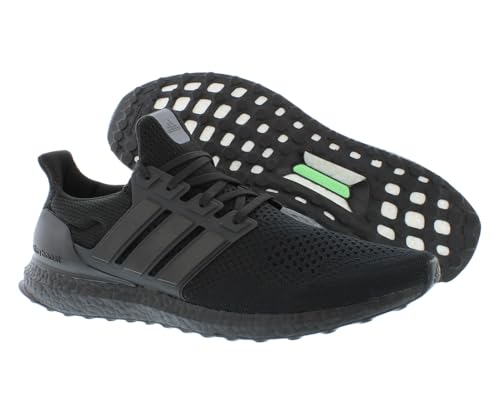 adidas Ultraboost 1.0 DNA Mens Shoes Size 10.5, Color: Black/Black/Beam Green-Black