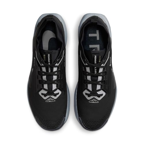 Nike Mens Pegasus Trail 5 Gore-TEX Black/Wolf Grey/Cool Grey/Anthracite 7.5 Medium