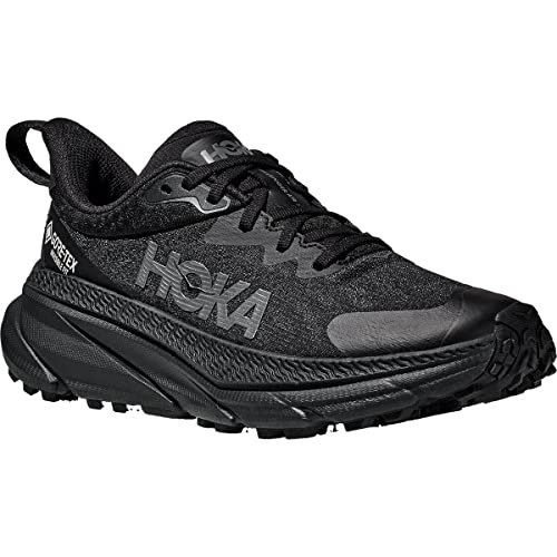 HOKA Mens Challenger ATR 7 GTX Textile Synthetic Black Black Trainers 8 US - alternate view 2