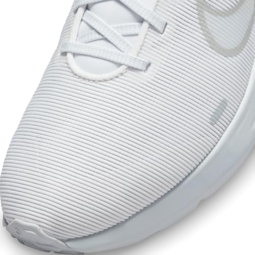 Nike Men's Downshifter 12 Trainers, White Metallic Silver Pure Platinum, 40.5 EU