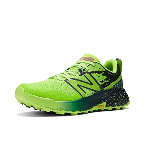 New Balance Women's Fresh Foam Hierro V7 GTX Trail Running Shoe, Pixel Green/Natural Indigo, 9 Medium
