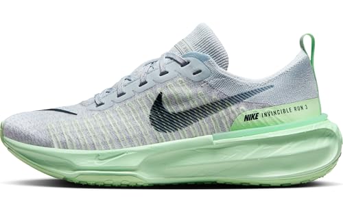 Nike Invincible 3 Women's Road Running Shoes (DR2660-009, Pure Platinum/Cool Grey/Vapor Green/Dark Obsidian) Size 10