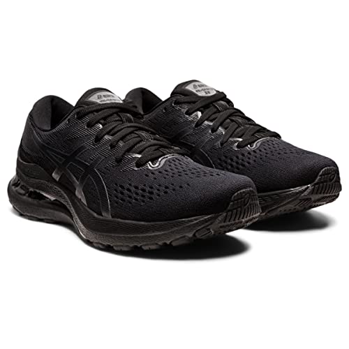ASICS Men's Gel-Kayano 28 Running Shoes, 8, Black/Graphite Grey