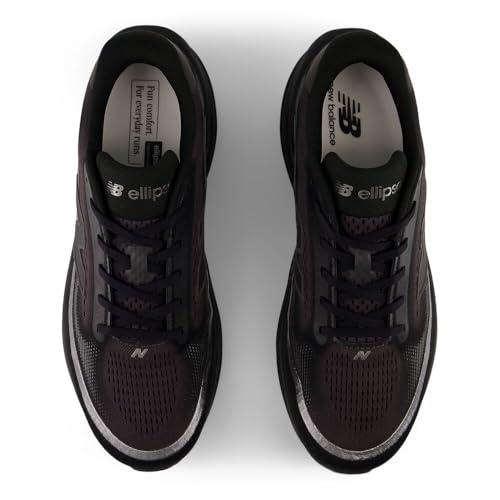 New Balance Men's Ellipse v1 Running Shoe, Black/Black Metallic, 10