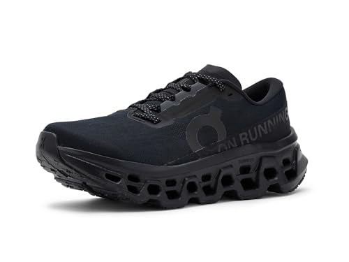 On Women's Cloudmonster 3 Sneaker, Black/Black, 8