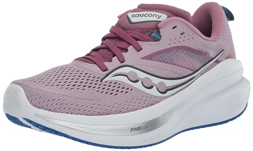 Saucony Women's Omni 22 Sneaker, Orchid/Cobalt, 11