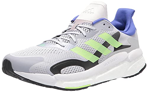 adidas Men's Solar Boost 3 Halo Silver/Signal Green/Sonic Ink 9.5