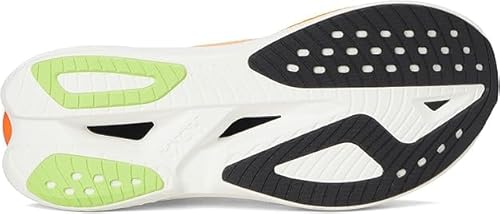 HOKA Mens Mach X 3 (White/Neon Tangerine, US Footwear Size System, Adult, Men, Numeric, Medium, 10)