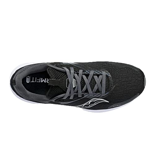 Saucony Women's AXON 2 Running Shoe, Black/White, 6.5
