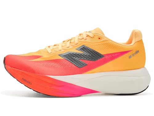 New Balance Womens FuelCell SuperComp Elite v5 Tangerine Heat/White Peach 10 Medium
