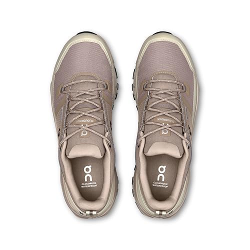 On Mens Cloudrock Low Waterproof Cinder/Fog 7 M