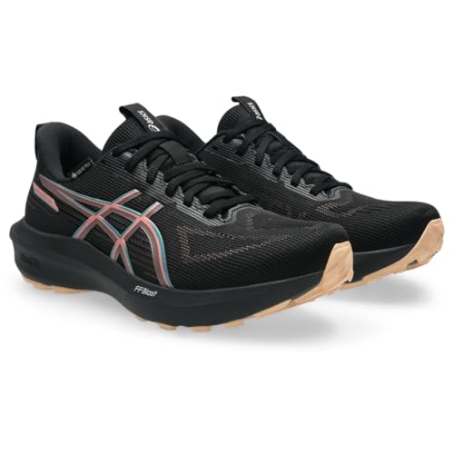 ASICS Women's GT-1000 14 Running Shoes, 8, Black/Misty Pine