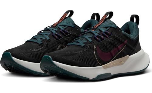 Nike Women's WMNS Juniper Trail 2 Nn Low, Black Night Maroon Deep Jungle, 7 US