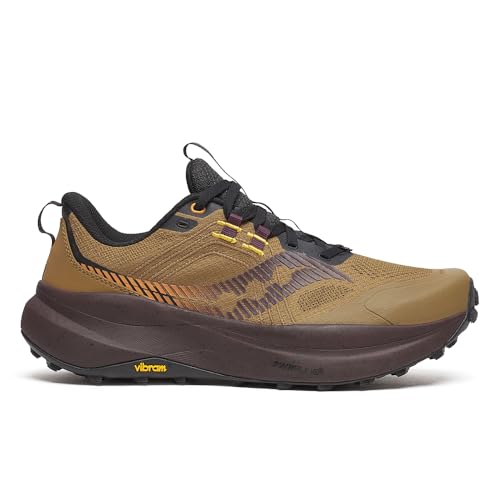 Saucony Men's Xodus Ultra 4 Sneaker, Kodiak/Wine, 9
