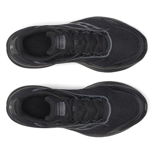 Saucony Men's Cohesion 18 Sneaker, Black/Black/Black, 7