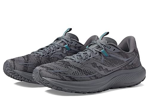 Saucony Women's Omni 21 Running Shoe, Asphalt, 11.5 Wide
