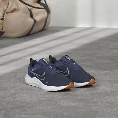 NIKE Men's Downshifter 12 Sneaker, 400 Blue, 10.5 UK
