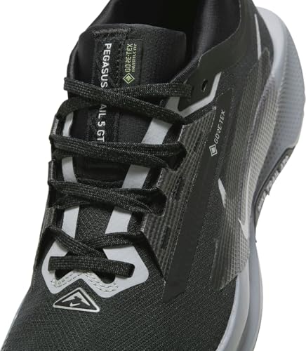 Nike Pegasus Trail 5 Gore-TEX Women's Waterproof Trail Running Shoes (FQ0912-001, Black/Cool Grey/Anthracite/Wolf Grey) Size 6