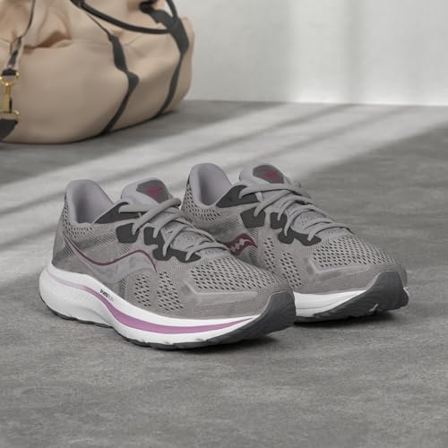 Saucony Women's Omni 20 Running Shoe, Alloy/Quartz, 7