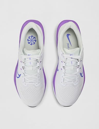 Nike Women's Quest 6 Road Running Shoes, White/Sapphire-Black-Bright Violet, 8.5 - alternate product view 5