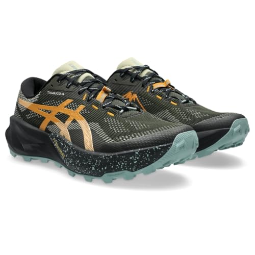 ASICS Men's Trabuco 14 Running Shoes, 13, Vintage Khaki/Black