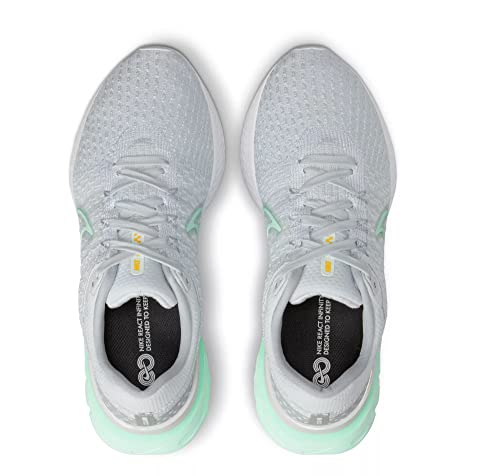 Nike Women's React Infinity Flyknit 3 Running Shoes, Pure Platinum/Mint Foam-White, 10 M US