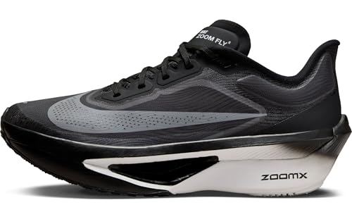 Nike Women's Zoom Fly 6 Road Running Shoes, Black White Lt Smoke Grey, 6.5
