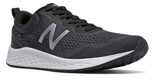 New Balance Men's Fresh Foam Arishi V3 Running Shoe, Black/Orca/Silver Metallic, 11 X-Wide