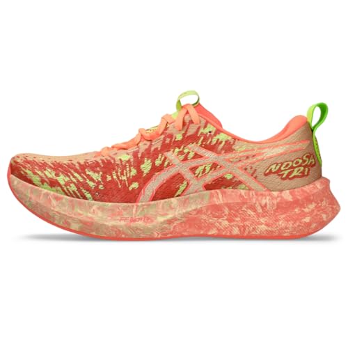 ASICS Women's Noosa TRI 16 Running Shoe, 6.5, Orange Glow/Flash RED