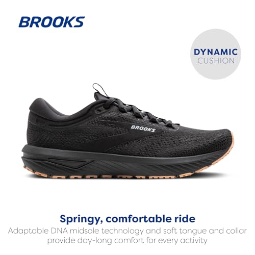 Brooks Men’s Revel 7 Neutral Running Shoe - Black/Black - 11 Medium