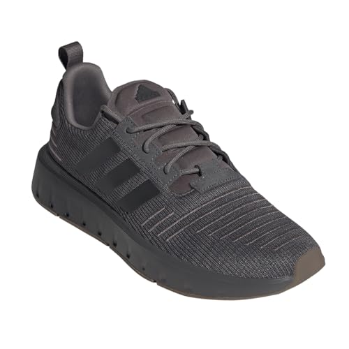 adidas Mens Swift Run Lace Up Sneakers Shoes Casual - Black - Size 5 M