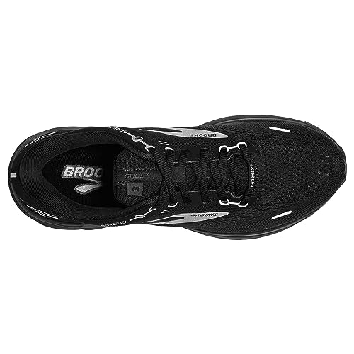 Brooks Men's Ghost 14 GTX Waterproof Neutral Running Shoe - Black/Black/Ebony - 8.5 Medium