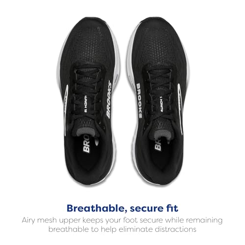 Brooks Women’s Launch 12 Neutral Running Shoe - Black/Grey/White - 8.5 Medium