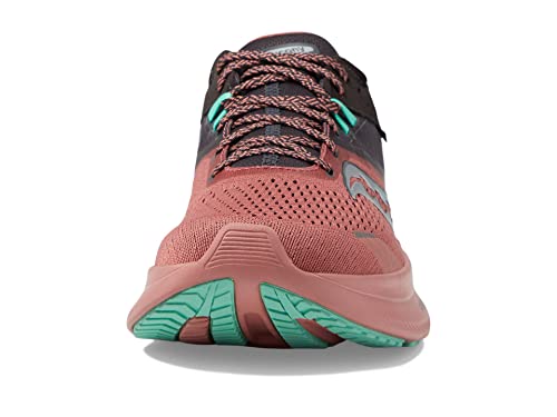 Saucony Women's Ride 16 Sneaker, Soot/Basalt, 9.5