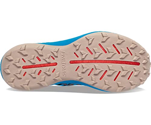 Saucony Women's Endorphin Edge Trail Running Shoe, Ocean/Loam, 9 Medium