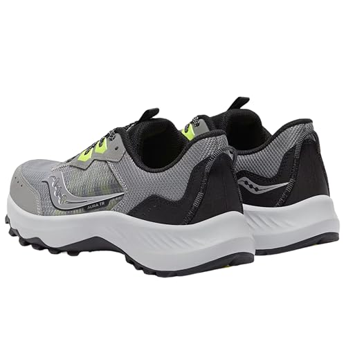 Saucony Men's Aura Tr Sneaker, Cinder/Citron, 11.5