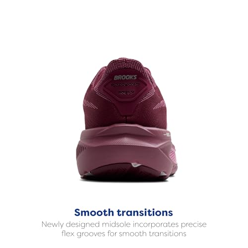 Brooks Women’s Ghost 17 Neutral Running Shoe - Burgundy/Pink/Green - 7.5 Medium - alternate view 3