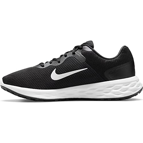 Nike Men's Revolution 5 Flyease Running Shoe, Black White Iron Grey, 7.5 UK