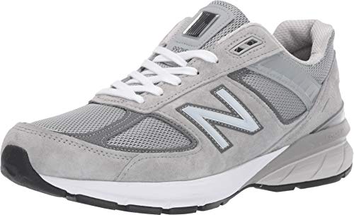 New Balance Men's Made In Us 990 V5 Sneaker, Grey/Castlerock, 7.5 M US