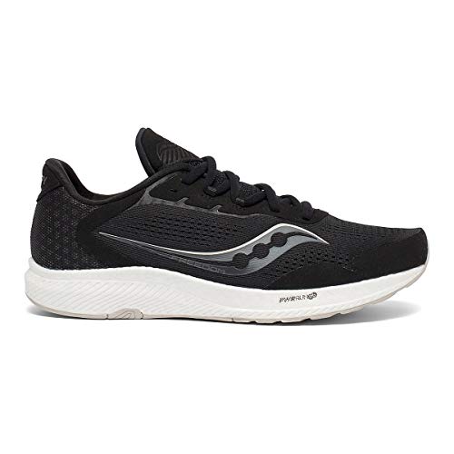 Saucony Men's Freedom 4 Running Shoe, Black/Stone, 11