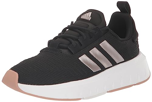 Adidas Womens Swift Run23 Core Black/Champagne Metallic/White 10