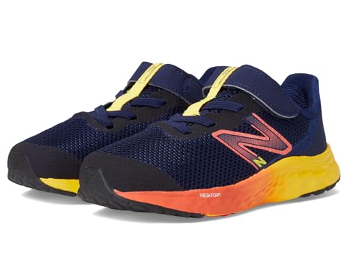 New Balance Baby Boy's Fresh Foam Arishi v4 Bungee Lace with Hook-and-Loop Top Strap (Infant/Toddler) Team Navy/Electric Red 9 Toddler XW