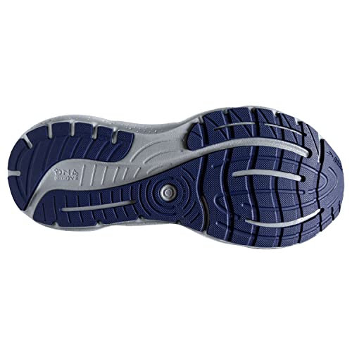 Brooks Men’s Glycerin StealthFit GTS 20 Supportive Running Shoe - Oyster/Alloy/Blue Depths - 9 Medium