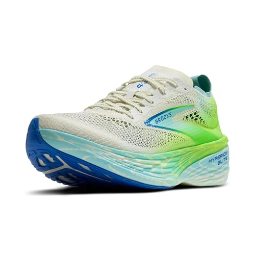 Brooks Unisex Hyperion Elite 4 PB, Neutral Race Running Shoe, Men & Women - Bluewash/Green Gecko/Cobalt - 5.5 Medium