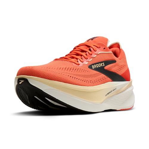 Brooks Men’s Hyperion Max 4 Neutral Running Shoe - Tigerlily/Wood Ash/Black - 12 Medium