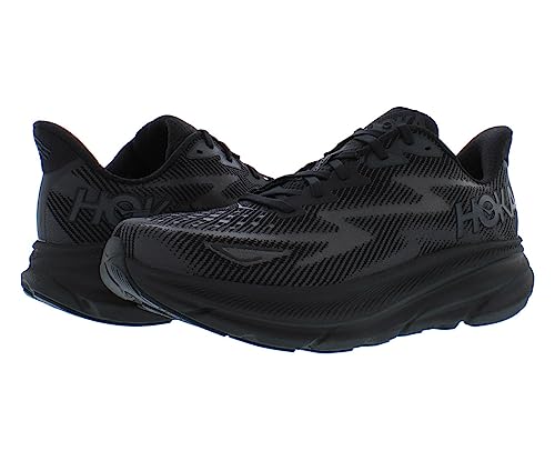 HOKA Clifton 9 Mens Shoes Size 10, Color: Black/Black - alternate view 3