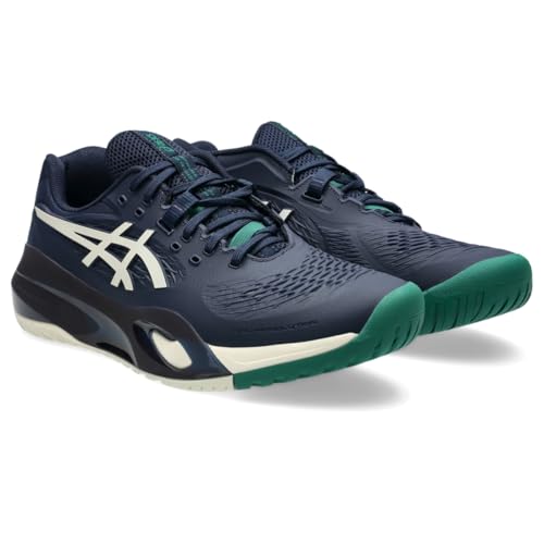 ASICS Men's Gel-Resolution X Tennis Shoes, 7.5, Midnight/Cream