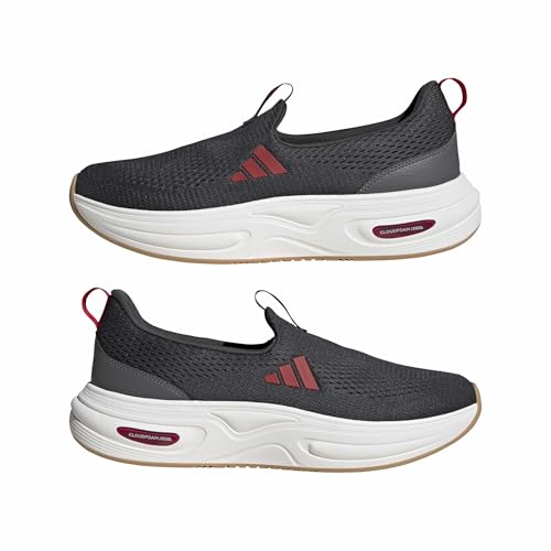 adidas Men's Cloudfoam Cuxxion - Lounge, Carbon/Better Scarlet/White, 9
